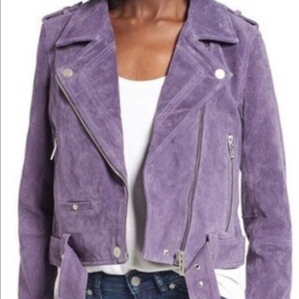 BlankNYC suede moto jacket